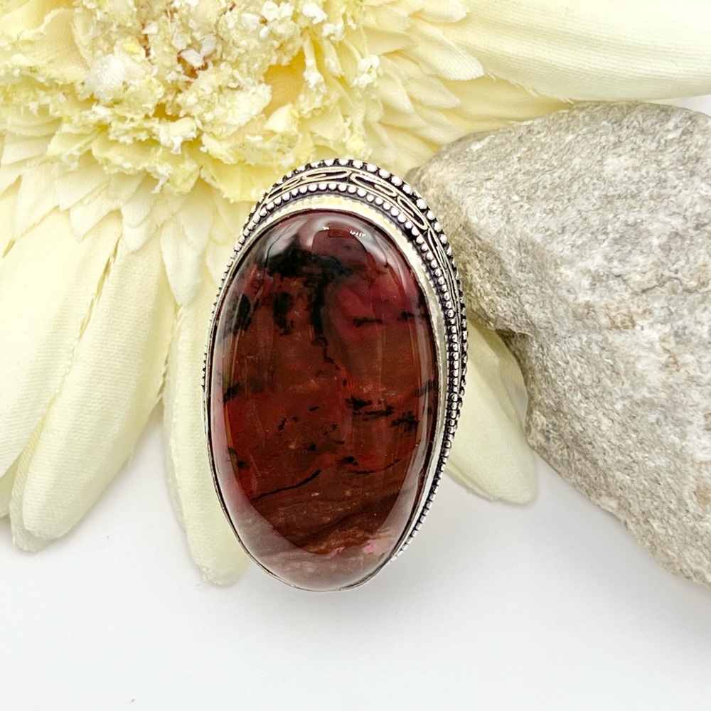DENTRITE OPAL RING - Picture 4 of 9